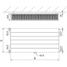 Mexen Line CCL33 стоманен радиатор 900 x 2000 mm, централно долно свързване, 6002 W, бял - W6C33L-090-200-00