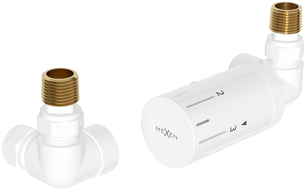 Mexen G05 осев термостатичен комплект, бял - W903-958-20