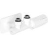 Mexen G05 термостатичен комплект ъглов с декоративно покритие S, Duplex, DN50, бял - W907-958-910-20