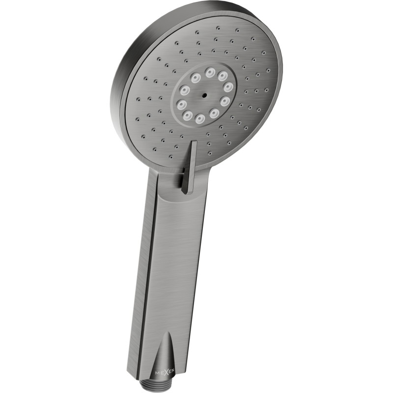 Mexen R-40 3-функционална ръкохватка за душ, четка gun gray - 79540-66