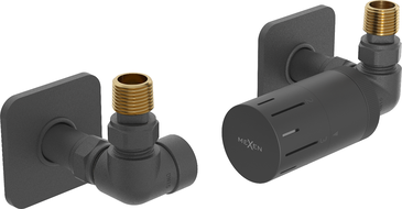 Mexen G05 аксиален термостатичен комплект с маскировка S, антрацит - W903-958-909-66