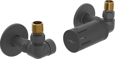 Mexen G05 комплект термостатичен аксиален с покритие R, антрацит - W903-958-904-66