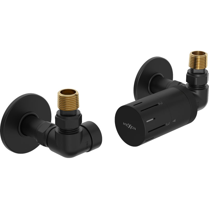Mexen G05 аксиален термостатичен комплект с декоративна обвивка R, черен - W903-958-904-70