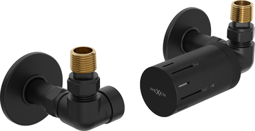 Mexen G05 аксиален термостатичен комплект с декоративна обвивка R, черен - W903-958-904-70