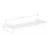 Mexen Arno държач за кърпи, бял - 7020720-20