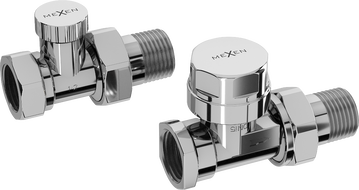 Mexen Uni-Term прави радиаторни вентили, хром - W902-000-01