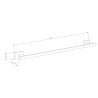 Mexen Arno закачалка за кърпи, бяла - 7020724-20