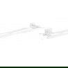 Mexen Arno двоен закачалка за кърпи, бял - 7020725-20