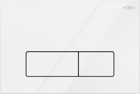 Mexen Fenix 13 бутон за промиване Slim, бял лъскав - 601300