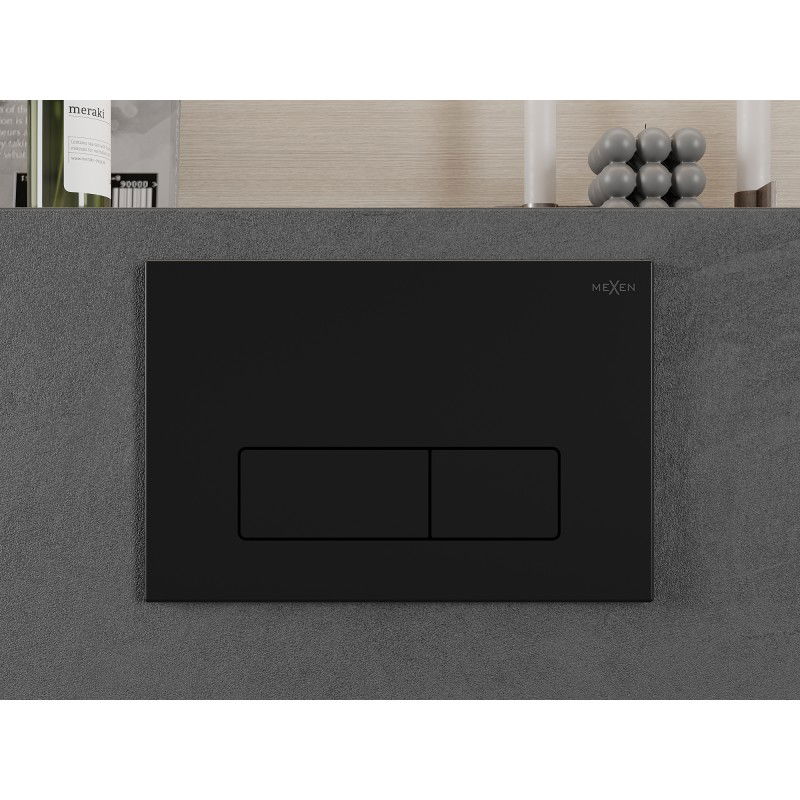 Mexen Fenix 13 бутон за промивка Slim, черен матов - 601303