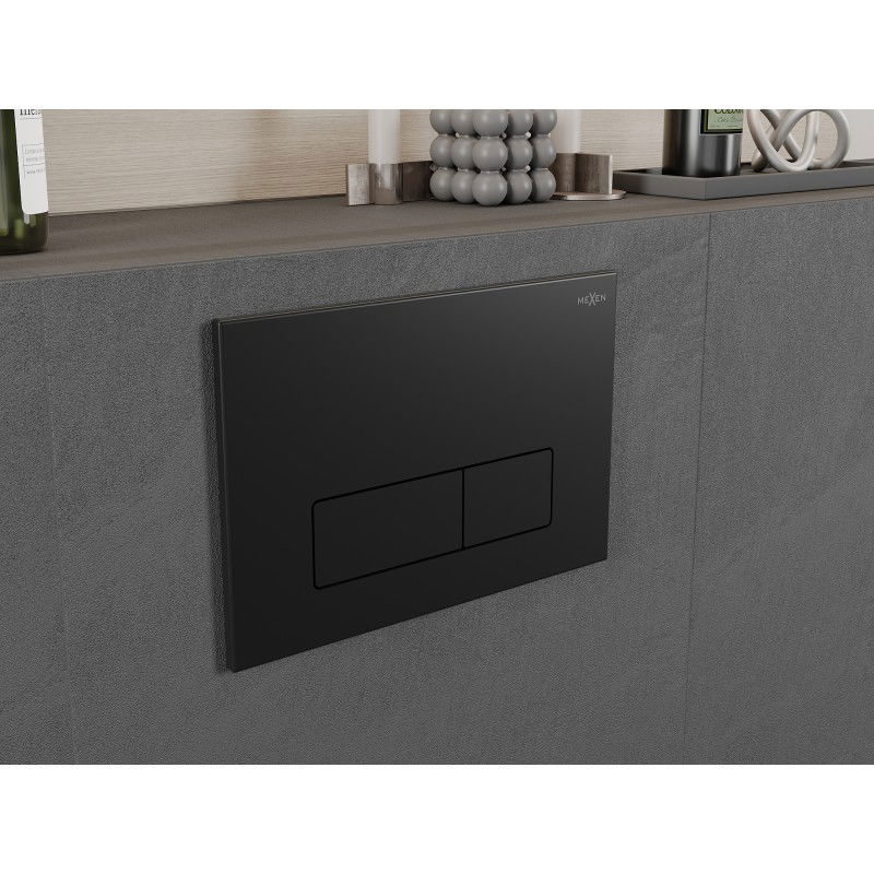 Mexen Fenix 13 бутон за промивка Slim, черен матов - 601303