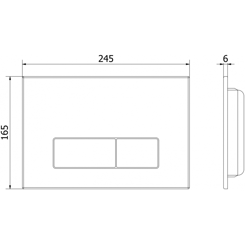 Mexen Fenix 13 бутон за промиване Slim, розово злато - 601305