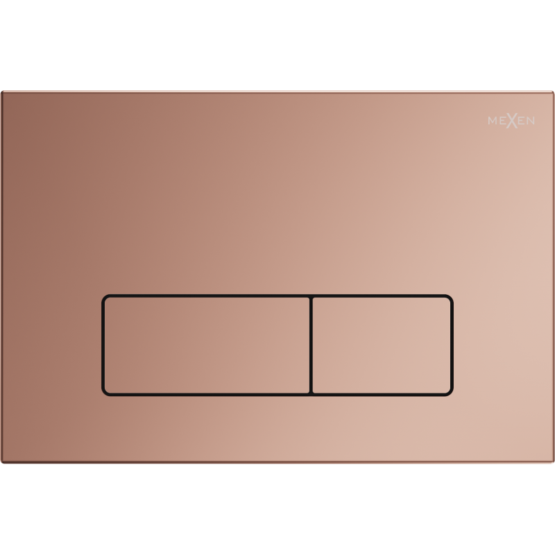 Mexen Fenix 13 бутон за промиване Slim, розово злато - 601305