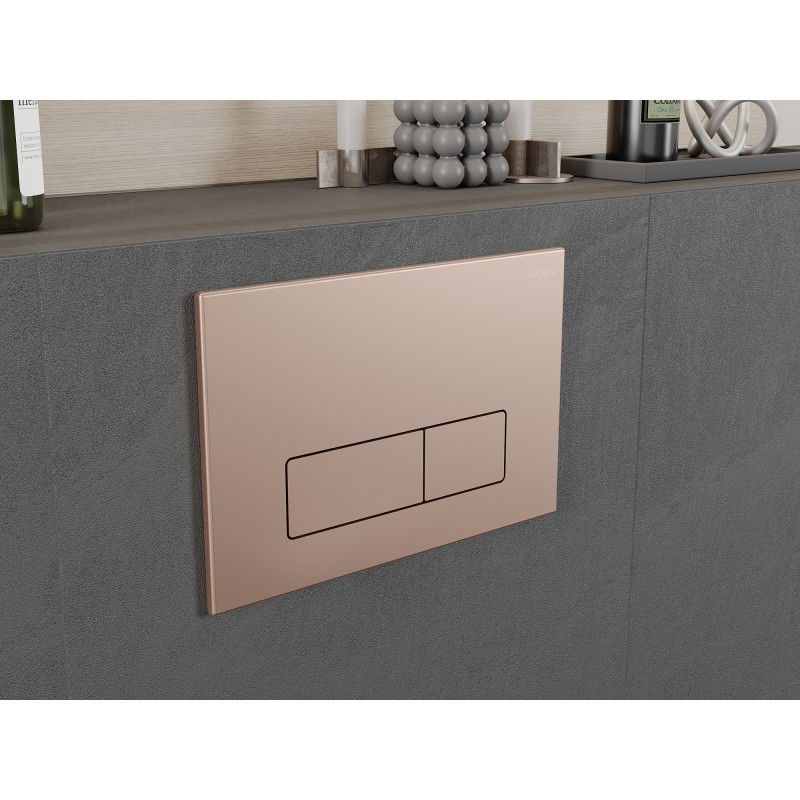 Mexen Fenix 13 бутон за промиване Slim, розово злато - 601305