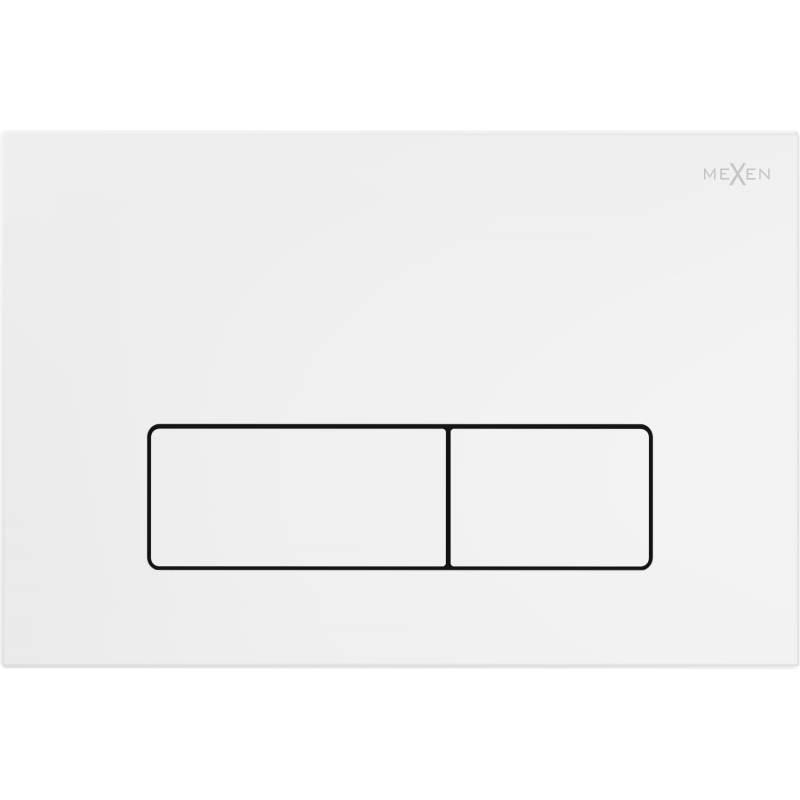 Mexen Fenix 13 бутон за промиване Slim, бял мат - 601320