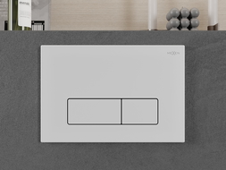 Mexen Fenix 13 бутон за промиване Slim, бял мат - 601320