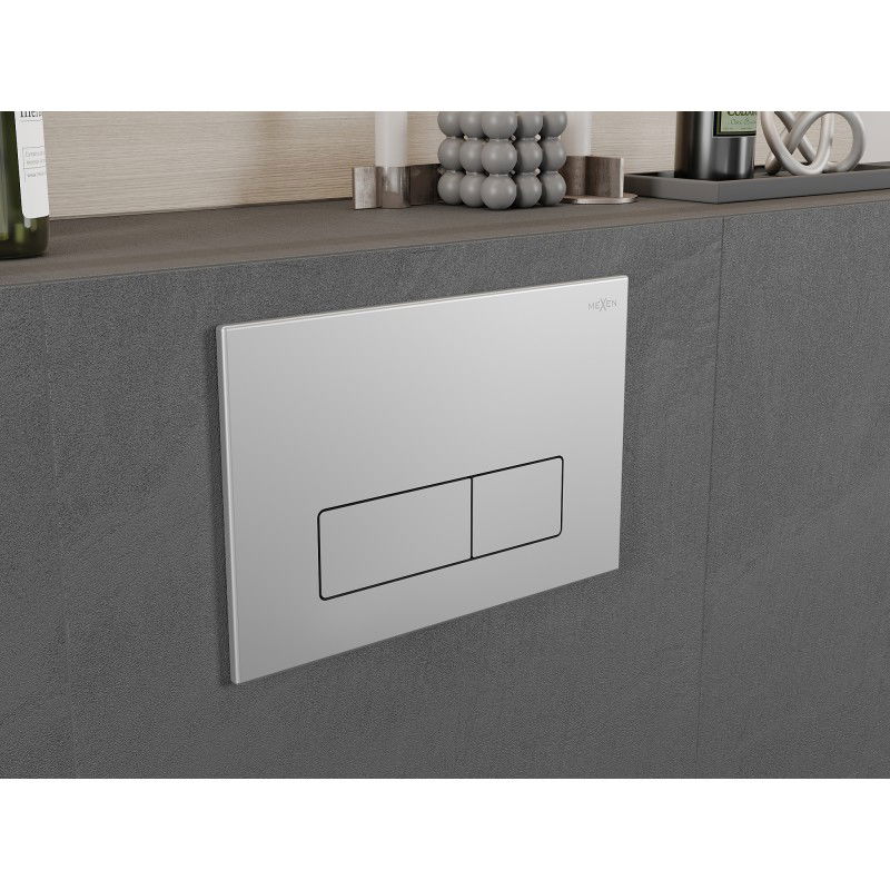 Mexen Fenix 13 бутон за промиване Slim, матов хром - 601302