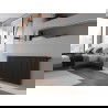 Mexen CC21 радиатор, панелен, 600 x 2400 мм, долно централно свързване, 3077 W, черен - W6C21-060-240-70