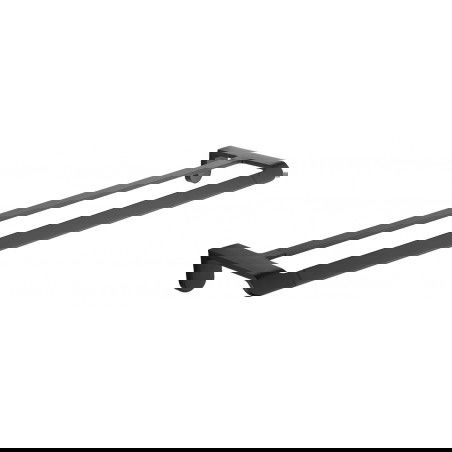 Mexen Lea двоен закачалка за кърпи, черен - 7026025-70
