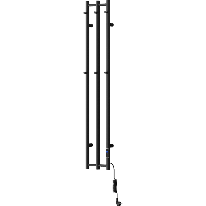 Mexen Pino електрически нагревател с закачалки за кърпи 1405 x 242 mm, 200 W, черен - W301-1405-242-00-70