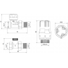 Mexen G02 термостатичен комплект прав, никел - W914-012-928-01