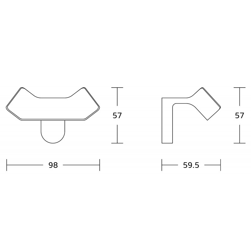 Mexen Lea двойна кука за кърпа, хром - 7026035-00