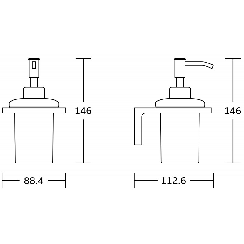 Mexen Lea дозатор за сапун, златен - 70260388-50