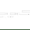 Mexen Pavo двоен закачалка за кърпи, златен - 7030425-50