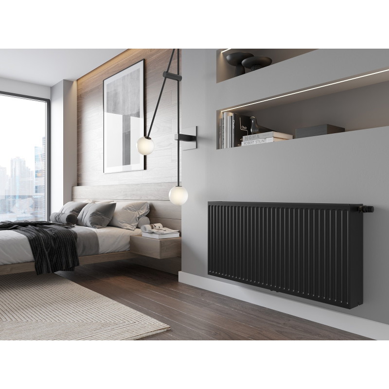 Mexen CC33 панелен радиатор 300 x 2400 мм, долно средно свързване, 3202 W, черен