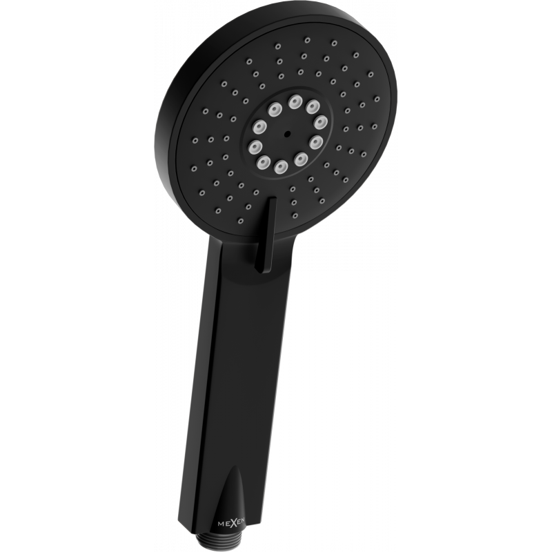 Mexen R-40 дръжка за душ 3-функционална, черна - 79540-70
