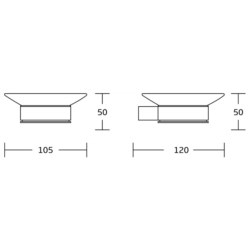 Mexen Pavo миделничка, хром - 7030439-00