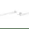 Mexen Remo двоен закачалка за кърпи, бял - 7050725-20