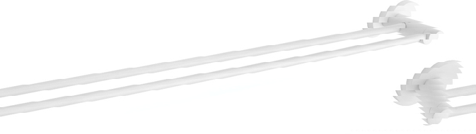 Mexen Remo двоен държач за хавлии, бял - 7050725-20