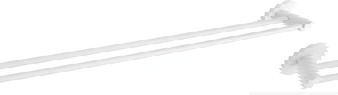 Mexen Remo двоен закачалка за кърпи, бял - 7050725-20