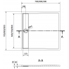 Mexen Amon квадратен душ 90 x 90 см, бял - 4F109090