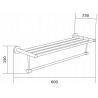 Mexen Remo халка за кърпи, бяла - 7050720-20