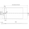 Mexen Amon правоъгълно душово корито SMC 150 x 80 см, черно - 4F708015