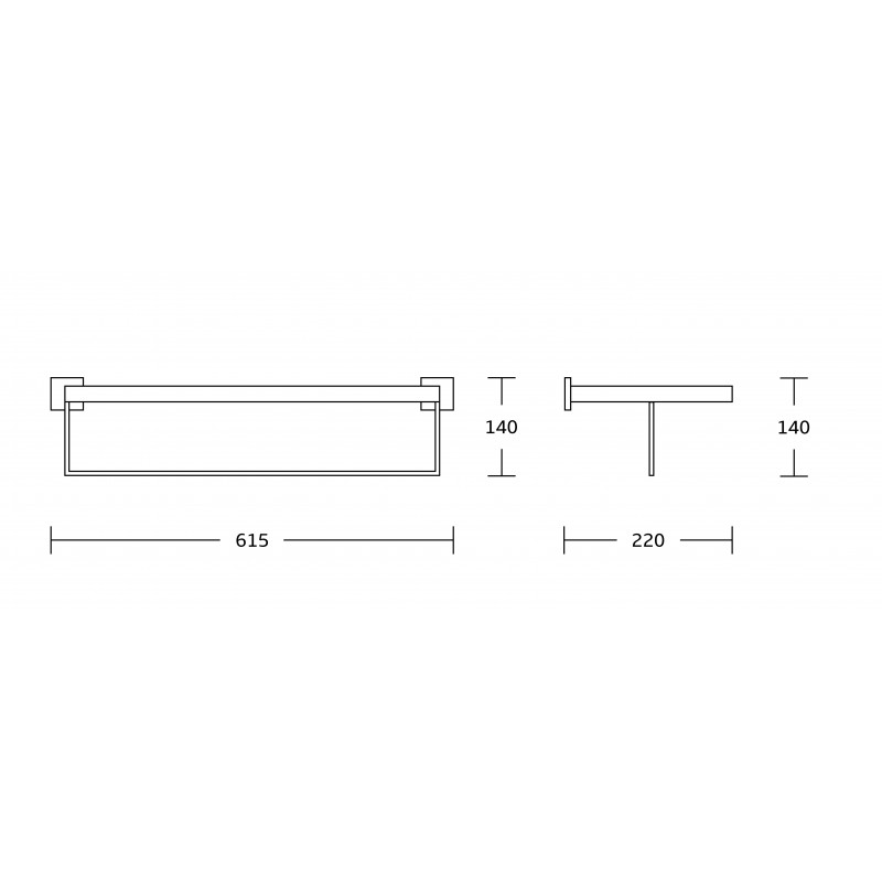 Mexen Vox рафт за кърпа, златен - 707020-55