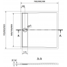 Mexen Amon квадратен душ SMC 90 x 90 см, черен - 4F709090