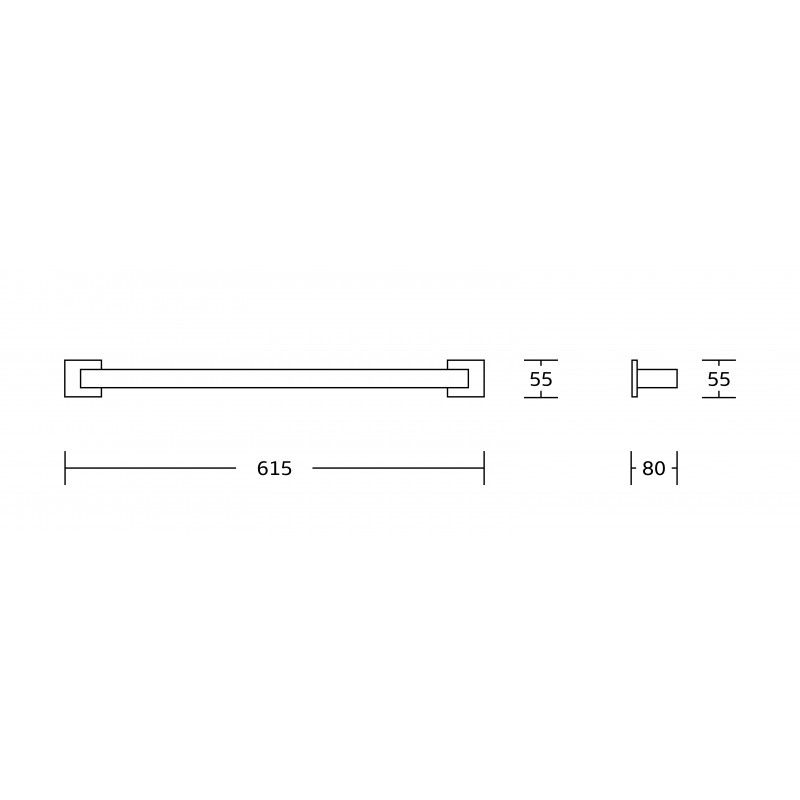 Mexen Vox закачалка за кърпи, хром - 707024-00