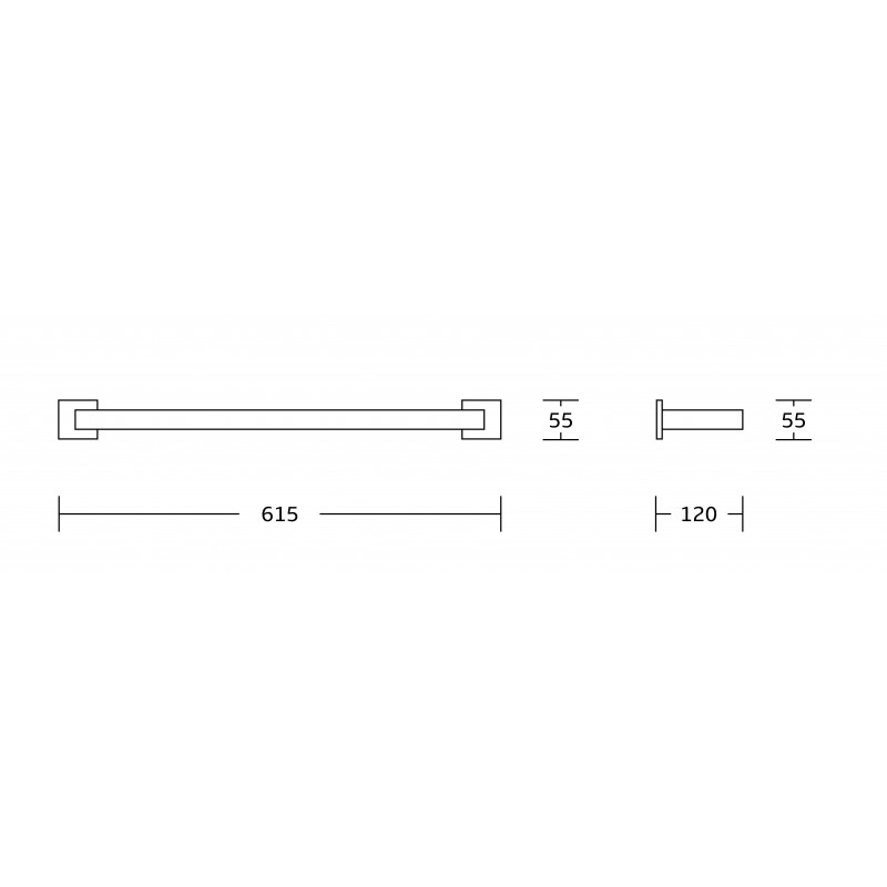 Mexen Vox двоен закачалка за кърпа, черен - 707025-70