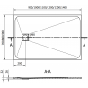 Mexen Bert правоъгълен душ кабина SMC 100 x 80 см, сив - 4K618010