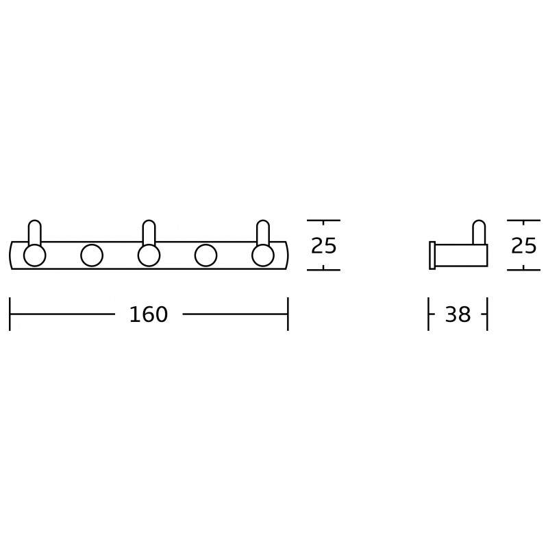Mexen троен кука за кърпи, хром - 709163-00