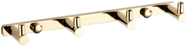 Mexen четворна закачалка за кърпи, златна - 709164-50