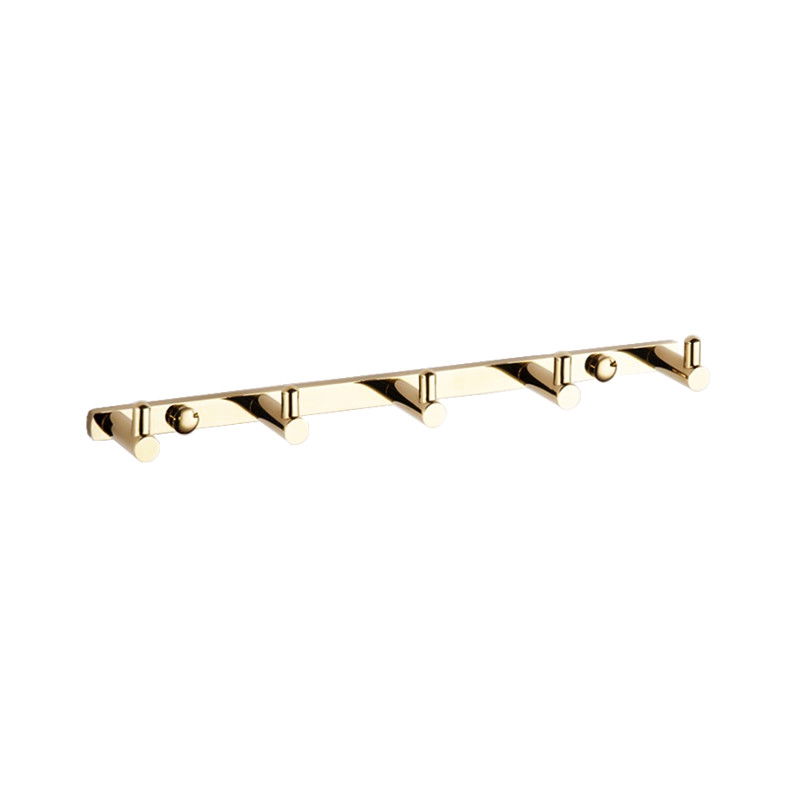 Mexen закачалка за кърпи с пет дръжки, златна - 709165-50