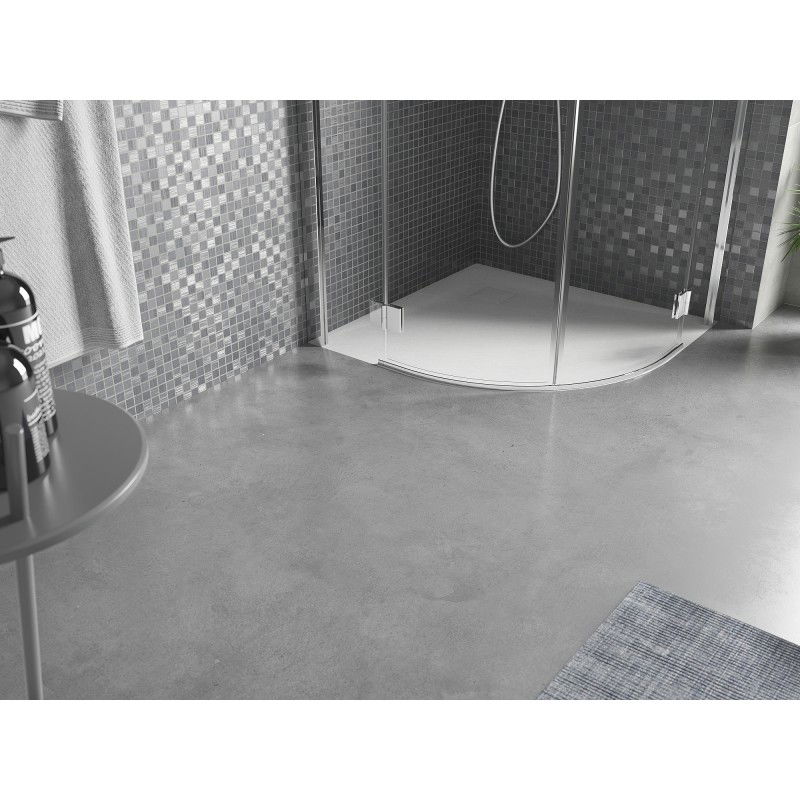 Mexen Bert полукръгъл душ корито SMC 80 x 80 cm, бял - 4KR108080