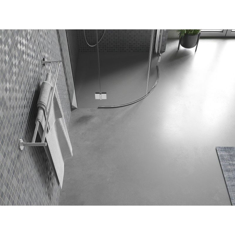 Mexen Bert полукръгъл поддушов парапет SMC 80 x 80 cm, сив - 4KR618080