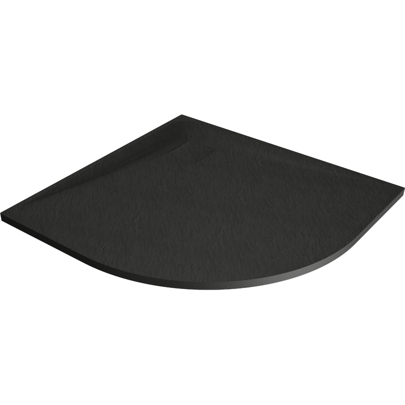 Mexen Bert полукръгла душ-табла SMC 90 x 90 cm, черна - 4KR709090