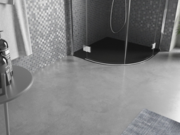 Mexen Bert полукръгла душ-табла SMC 90 x 90 cm, черна - 4KR709090