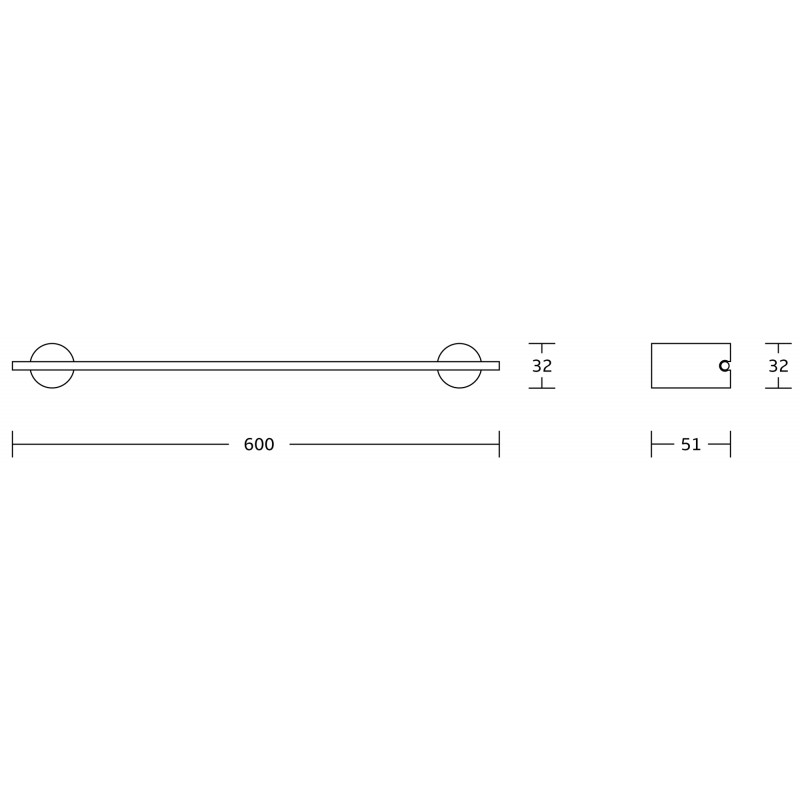 Mexen Aron закачалка за кърпи, черен/златен - 7088124-57